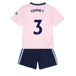 Arsenal Kieran Tierney #3 babykläder Tredje Tröja barn 2022-23 Korta ärmar (+ Korta byxor)